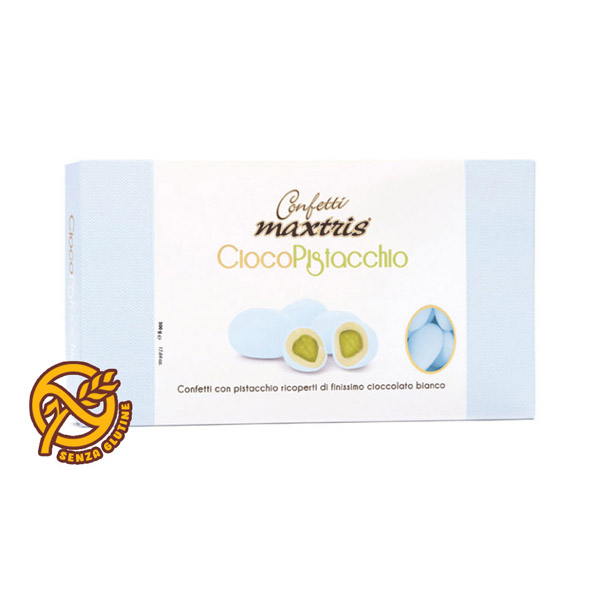 Confetti Maxtris – Ciocopistacchio Azzurri 500 gr – CandyFrizz