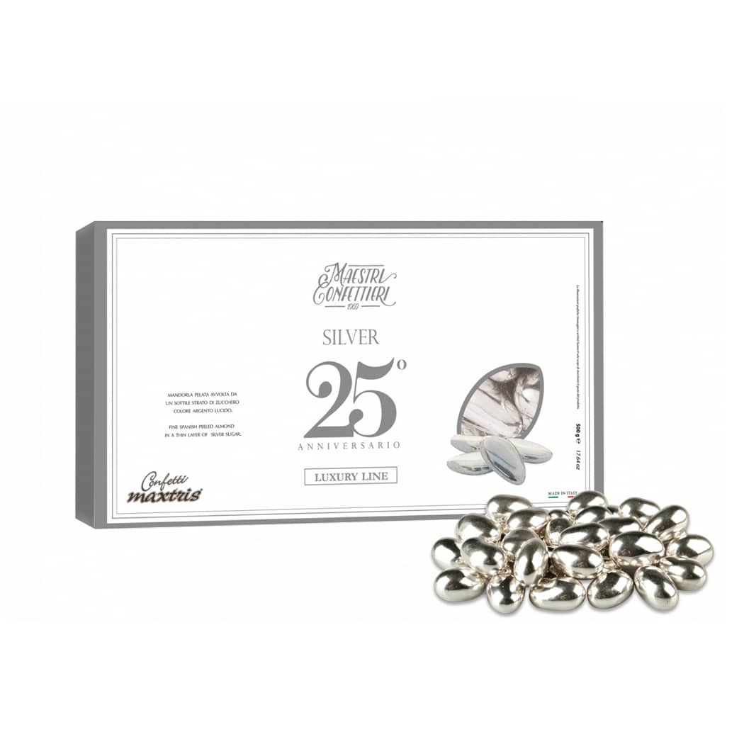 Confetti Maxtris – Argentati al cioccolato 500 gr – CandyFrizz