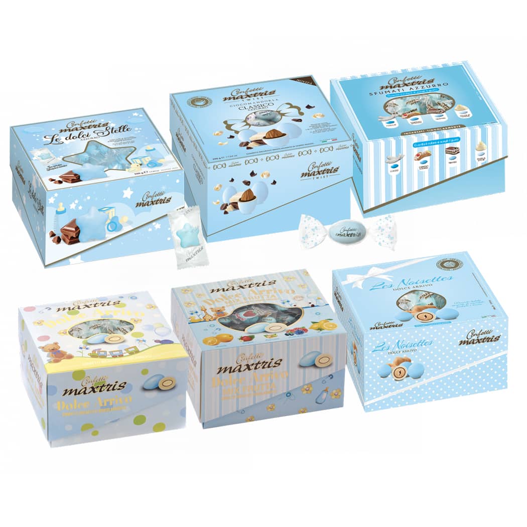 Confetti Maxtris incartati singolarmente 4 box da 500 gr – BIMBO –  CandyFrizz