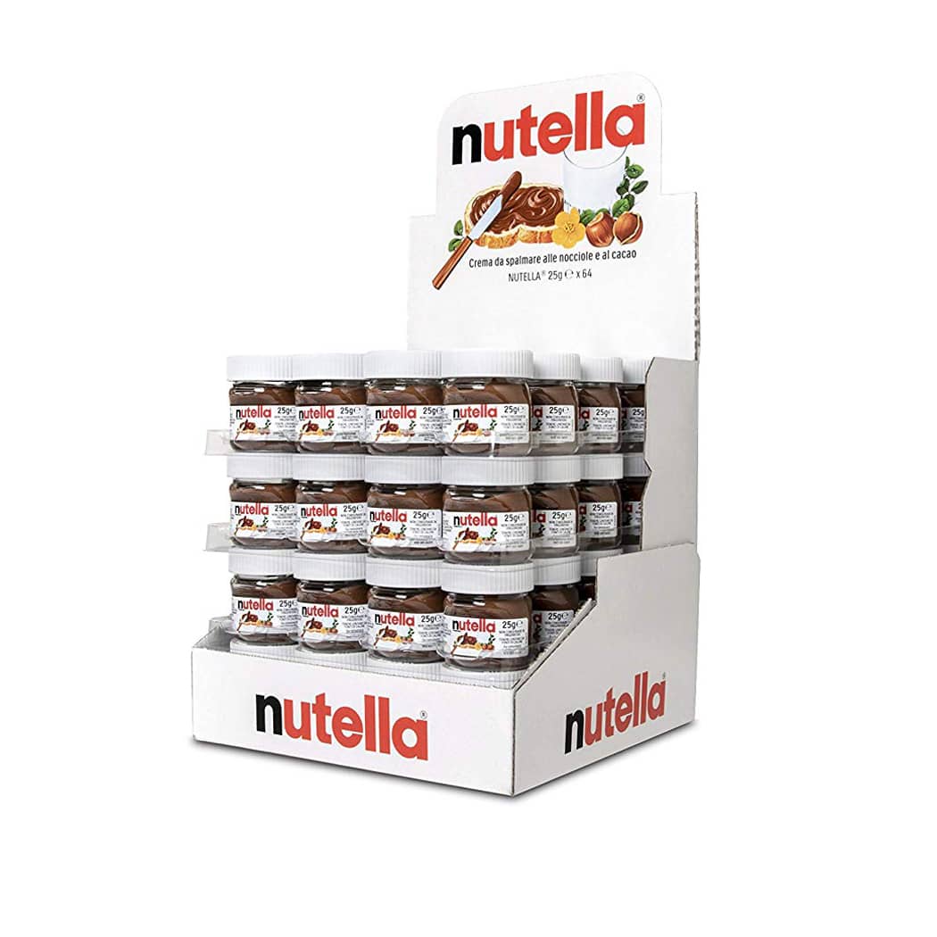 Mini Nutella 25 gr espositore da 64 pezzi – CandyFrizz